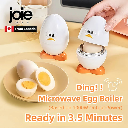 Joie Microondas Egg Boiler eggy // Microondas Egg Poachers // Fogão Vaporizador // Caixa para Ovos de Galinha e Codorna // Utensílios de Cozinha para Ovos