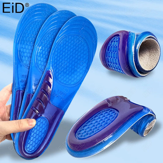 Palmilhas de Silicone p/ Sapatos // Palmilha de Suporte de Arco Ortopédico // Palmilha Macia p/ Calçados // Modelo Esportivo Antiderrapante // Sola de Sapato Unissex Tamanho Grande