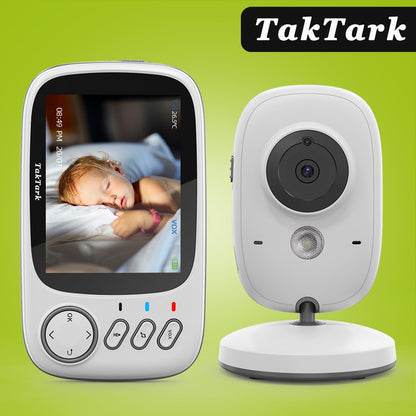 Babá Eletrônica TakTark com Vídeo Colorido // Monitor de Bebê Portátil TakTark 3,2 Polegadas Sem Fio // Câmera de segurança IR LED com Visão noturna intercomunicador