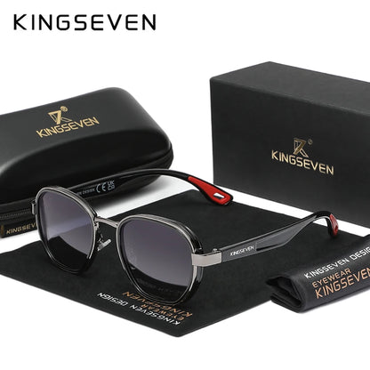 Óculos de Sol Masculinos Polarizados UV400 // Retrô / Luxuosos / Fashion / Femininos // Armação Redonda // Casual // Antirreflexo