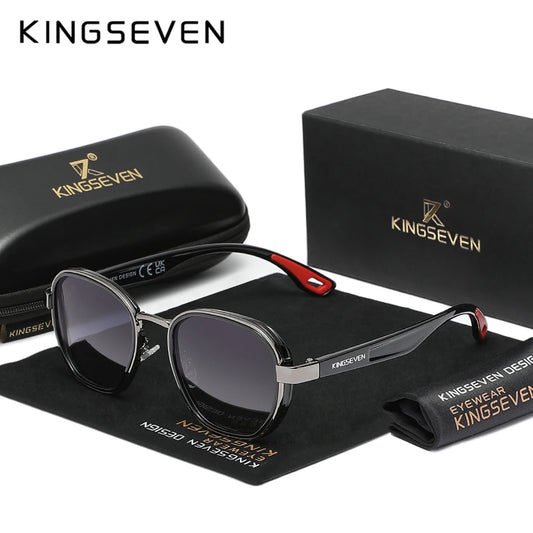 Óculos de Sol Masculinos Polarizados UV400 // Retrô / Luxuosos / Fashion / Femininos // Armação Redonda // Casual // Antirreflexo