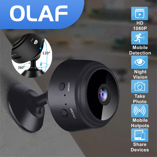 A9 Mini Câmera hd 1080  C/ Visão noturna // Filmadora sem fio / Wifi // Câmera 360° // Filmadora de Vigilância e Segurança Doméstica