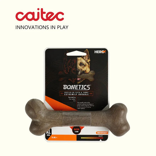 Brinquedos p/ Cães Caitec // Brinquedos de Osso p/ Mastigar // Duráveis // Resistentes a Mordidas // Ótimos p/ Jogar e Perseguir // Adequados p/ Cães de Pequeno a Grande Porte