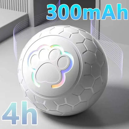 Bola de Brinquedo Inteligente p/ Cães // Eletrônica e Interativa // Com USB // Que Quica e Rola Automaticamente // Com Luzes RGB