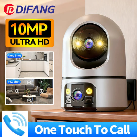 DIFANG  5K 10MP Wireless Video Baby Monitor Video Call Indoor Security Baby Nanny WiFi Pet Camera Home Surveillance O-Kam