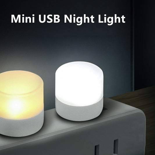 Mini Luz Noturna BAPPSUS USB Quente/Branco // 1-10 pçs // Proteção para os Olhos // Luz de Leitura USB Plug // Carregamento de Energia Móvel Led Night