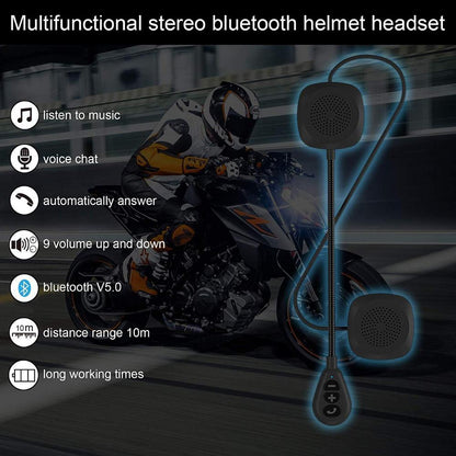 Fones De Ouvido VR Robot Bluetooth V5.0 para Motocicleta com Microfone // Instale no Capacete e Mantenha as Mãos Livres // Fones De Ouvido Estéreo