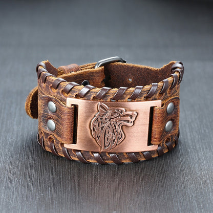 Pulseiras Masculinas Elegantes VENOX de Couro // Envolto em Couro Rock Punk // Pingente de Bússola Masculina // Joia de Pulso, Comprimento Ajustável // Elegante e Super Moderna!!!"