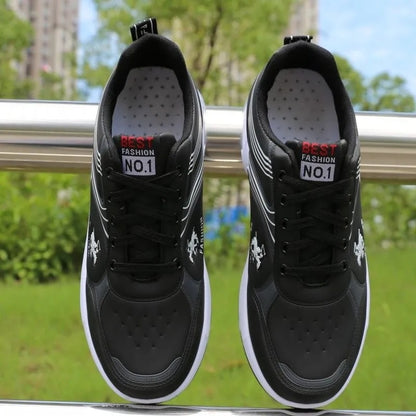 Tênis de Couro Feelldi Superstar Trainers // Preto / Branco / Azul // Muito Resistente e Durável // COLEÇÃO 2023 // Inigualável!