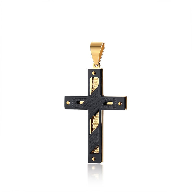 Colar Bizantino Cruz Meaeguet // Crucifixo Masculino Aço Inoxidável 24&quot  // Colares Masculinos com Corrente Bizantina // Lindos Pingentes c/ Correntes Bizantinas!!!