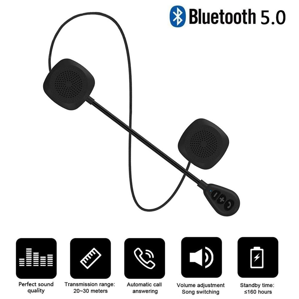 Fones De Ouvido VR Robot Bluetooth V5.0 para Motocicleta com Microfone // Instale no Capacete e Mantenha as Mãos Livres // Fones De Ouvido Estéreo