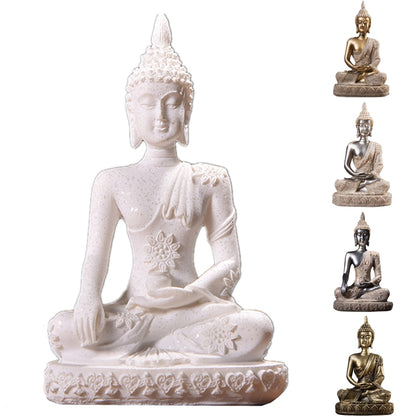 Miniatura Estatueta de Buda em Arenito BLUE VIOLET // Fengshui Tailândia Buda Escultura Hindu // Lindo Ornamento Decorativo para Casa !!!