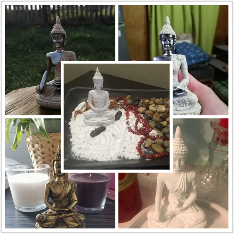 Miniatura Estatueta de Buda em Arenito BLUE VIOLET // Fengshui Tailândia Buda Escultura Hindu // Lindo Ornamento Decorativo para Casa !!!