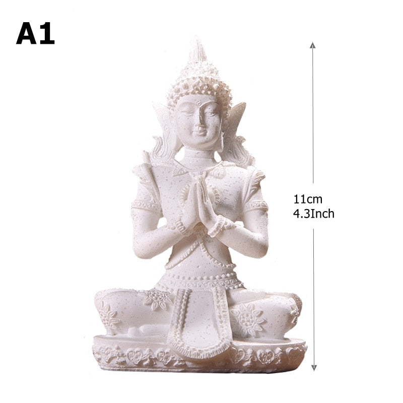 Miniatura Estatueta de Buda em Arenito BLUE VIOLET // Fengshui Tailândia Buda Escultura Hindu // Lindo Ornamento Decorativo para Casa !!!