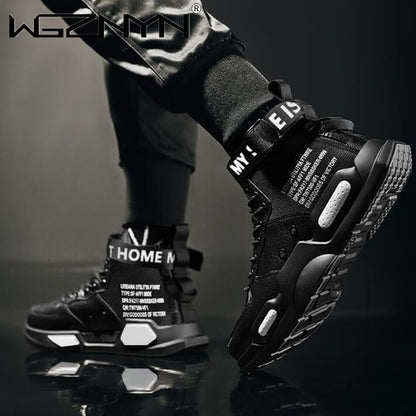 Tênis Masculino WGZNYN // Sapatos Cano Alto para Homens // Selvagem Casual Sports Masculino  // Tênis Novos Treinadores // Respiráveis Ao Ar Livre // 100% de Conforto e Durabilidade!!!
