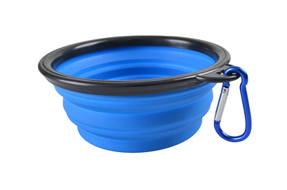Comedouro De Silicone Portátil 350/1000 ML // Dobrável // Cão Gato // Recipiente Alimentador Para Passeio //  A Brincadeira tá só começando...