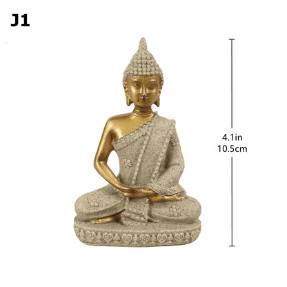 Miniatura Estatueta de Buda em Arenito BLUE VIOLET // Fengshui Tailândia Buda Escultura Hindu // Lindo Ornamento Decorativo para Casa !!!