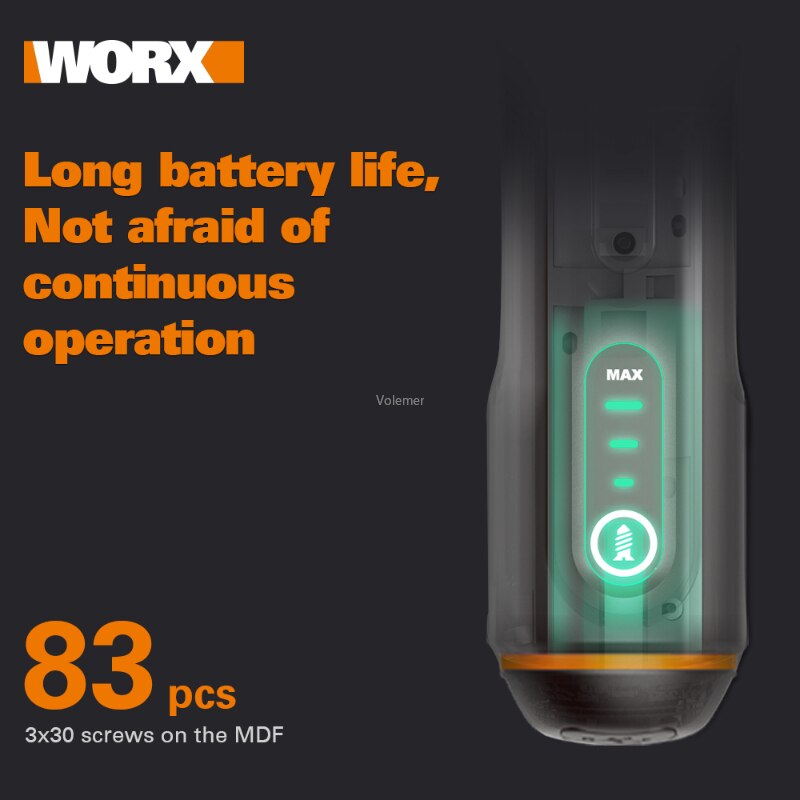 Novo Youpin Worx 4V Mini Conjunto de Chave de Fenda Elétrica WX240 Chave de Fenda Elétrica Sem Fio Cabo Recarregável USB