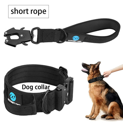 Coleira Tático-Militar para cães // Ajustável/Durável // Para treinamento // De Nylon Shepard // Fivela de metal // Para animais de estimação de Grande Porte
