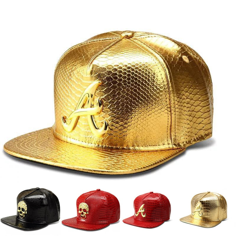 Boné de Beisebol Masculino Doitbest // Marca de Metal Hip-Hop // Boné de Couro / Dólar / Crânio // Lindos Chapéus Snapback // Gorros para Homens e Mulheres. Escolha já o seu!!!