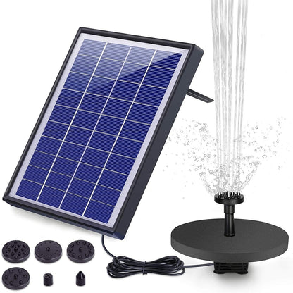 Bomba de Fonte Solar AISITIN 3,5W LED // Com 8 luzes LED Coloridas para Piscina com 16 bicos DIY e Bateria de 3000mAh Para Jardim, Piscina // Simplesmente Encantadora!!!