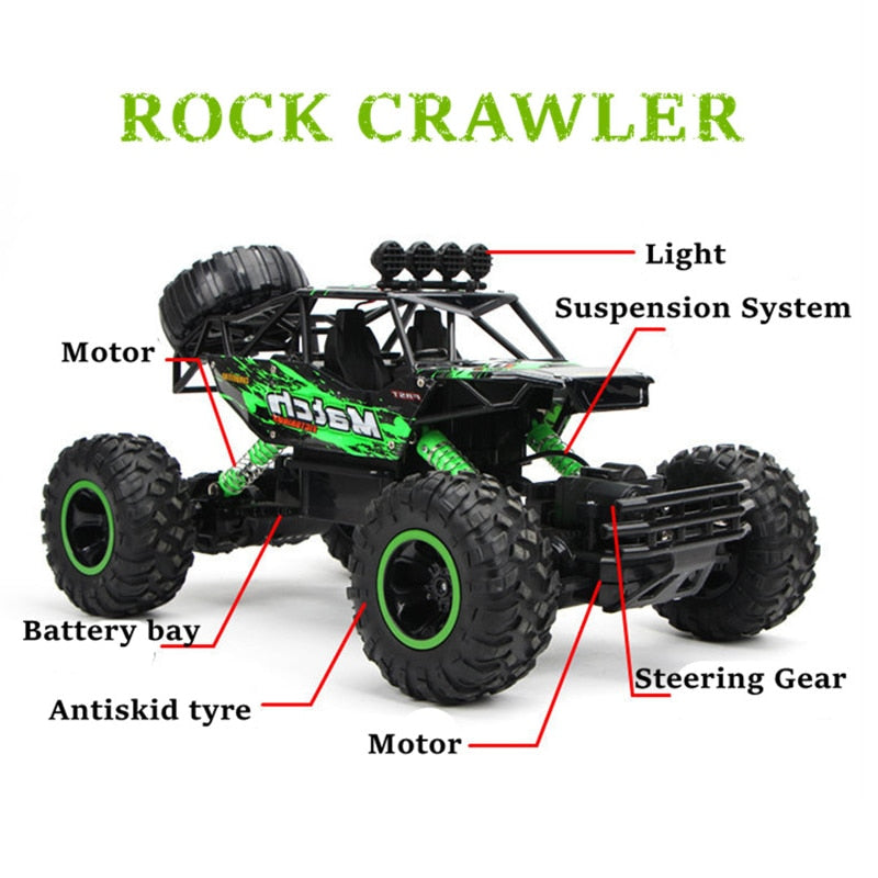 Buggy Rádio Controle Remoto Off-Road  ZWN 1:12 / 1:16 4WD RC Car Com Luzes Led 2.4G //  Pura Emoção Para Crianças de Todas as Idades!!!